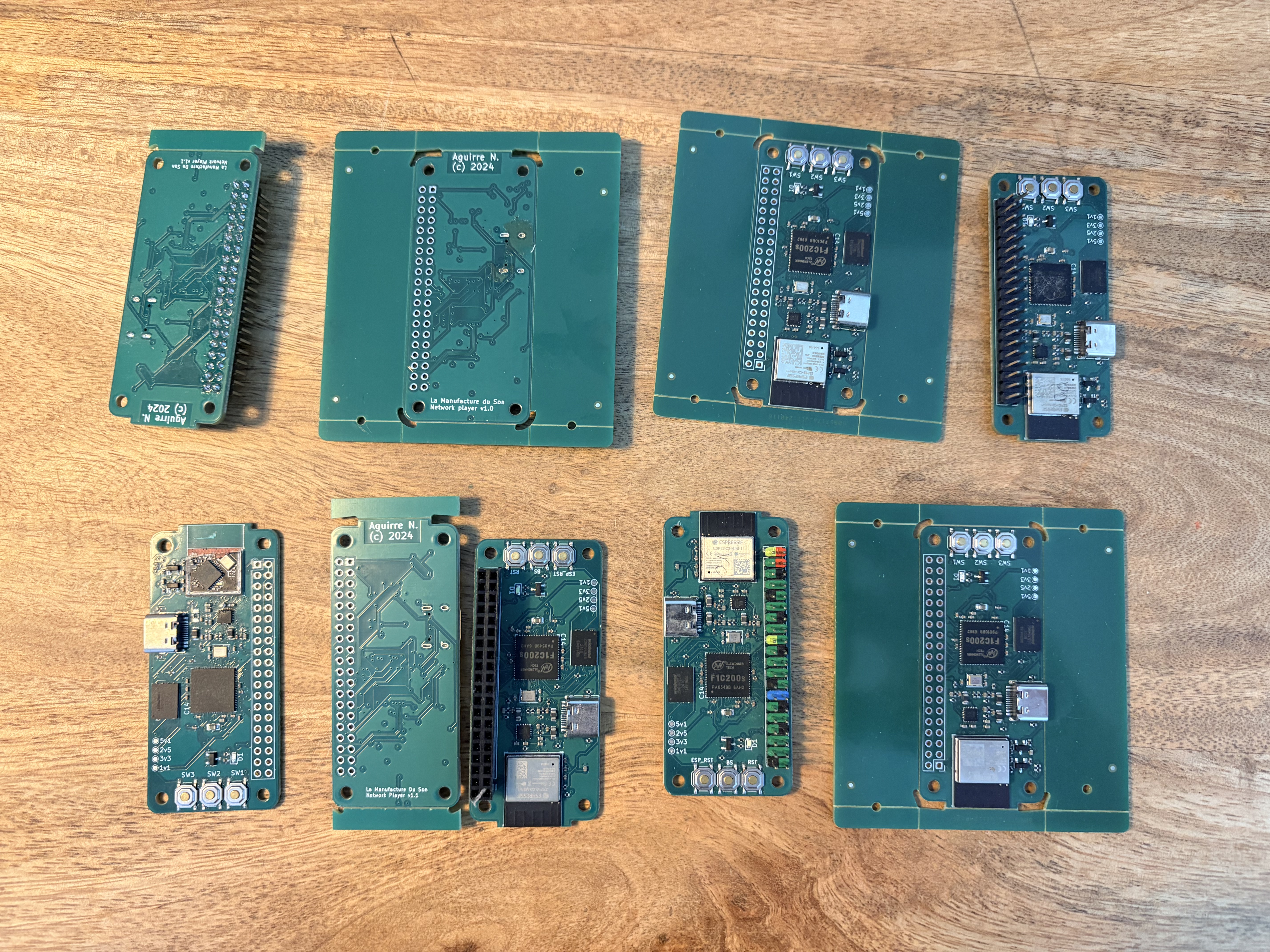 The network player board family